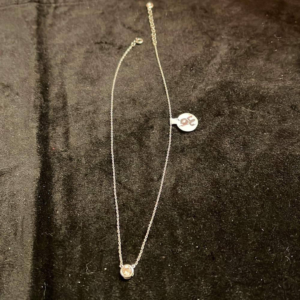 Crislu sterling silver with pink cz bezel set necklace. - Picture 2 of 8